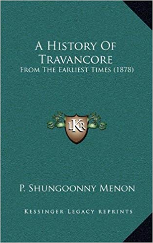 A History of Travancore from the Earliest Times