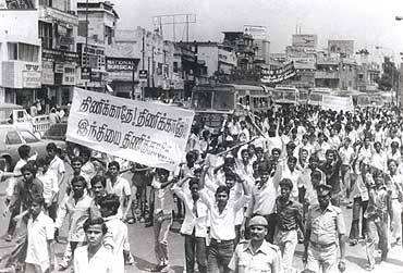 hindi agitation