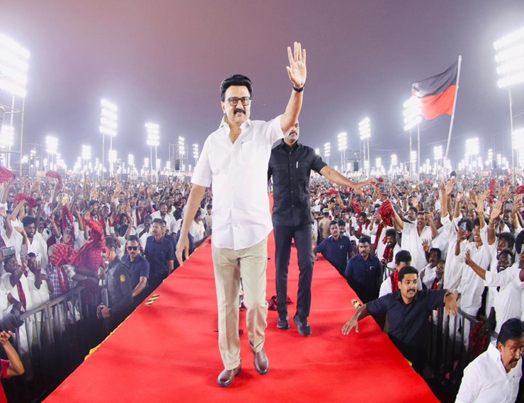 mk stalin in trichy meeting