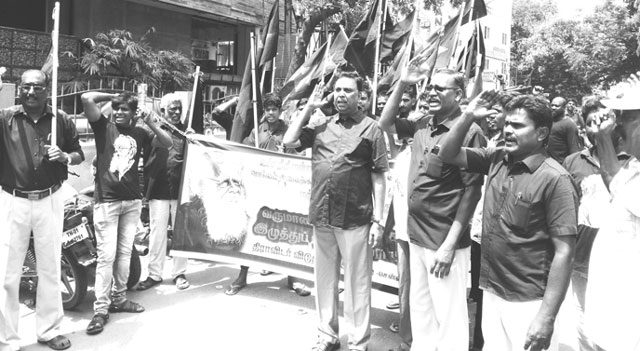 viduthalai rajendran agitation