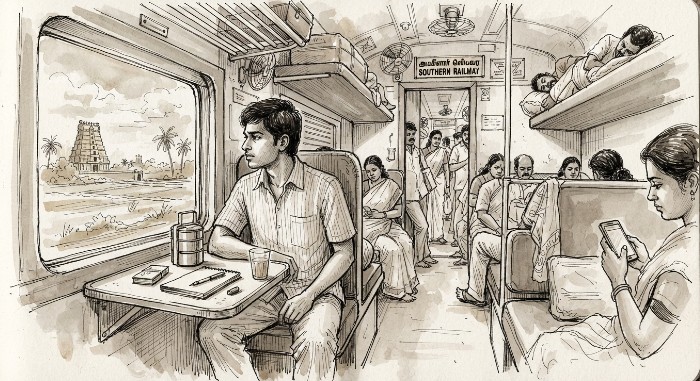 people in train