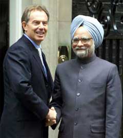 Blair and Manmohan singh