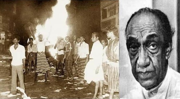srilankan violence and jayawardene