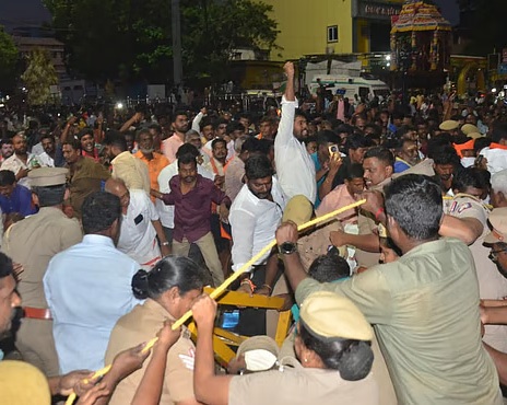 bjp cadres in triparangundram