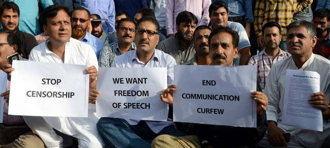 freedom of speech in kashmir