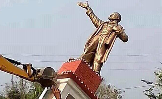 lenin statue in Tripura