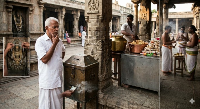 corruption at temple