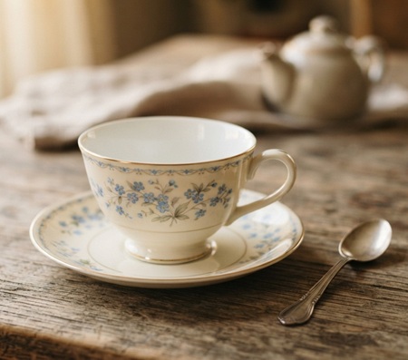 empty tea cup