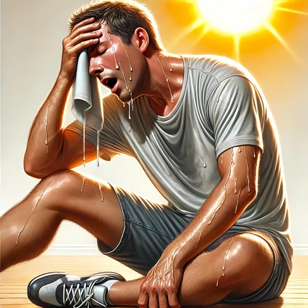 man in summer
