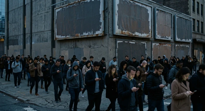 people watching mobile