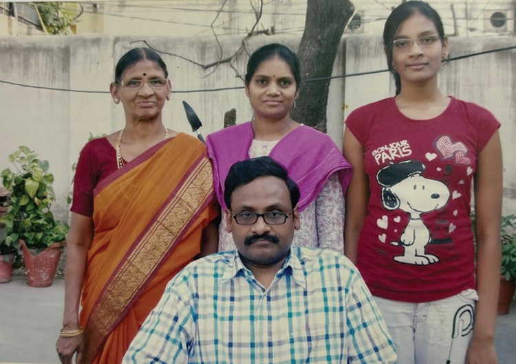 prof saibaba with his family
